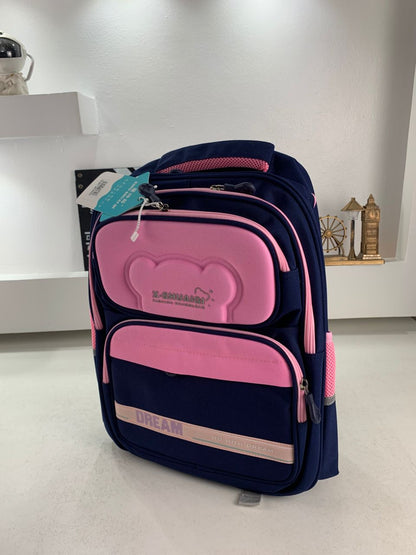 Sac à Dos Scolaire Orthopédique pour Enfants X-SHUAIQI Rose et Bleu – محفظة مدرسية للأطفال وردي وأزرق تنزوت