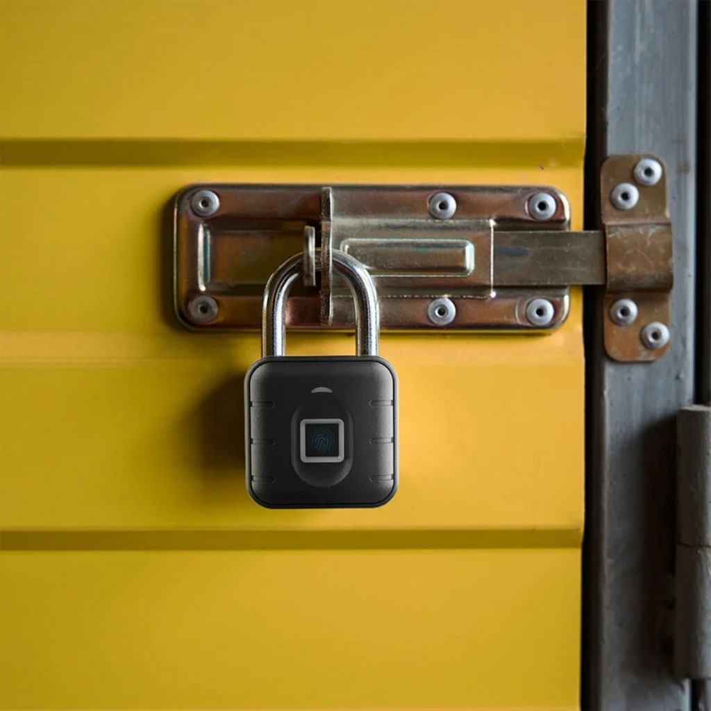 Cadenas à Empreintes Digitales étanche, Serrure Biométrique En Métal Sans Clé تنزوت