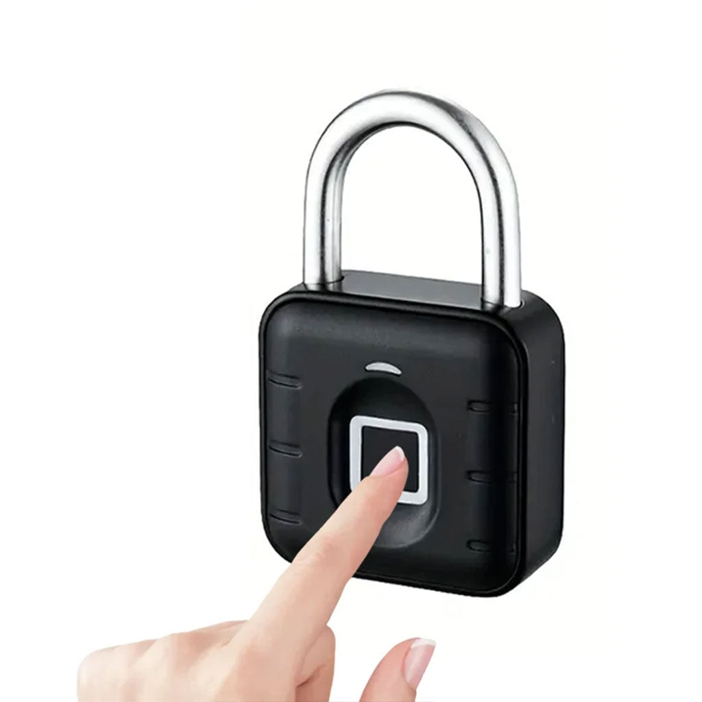 Cadenas à Empreintes Digitales étanche, Serrure Biométrique En Métal Sans Clé تنزوت