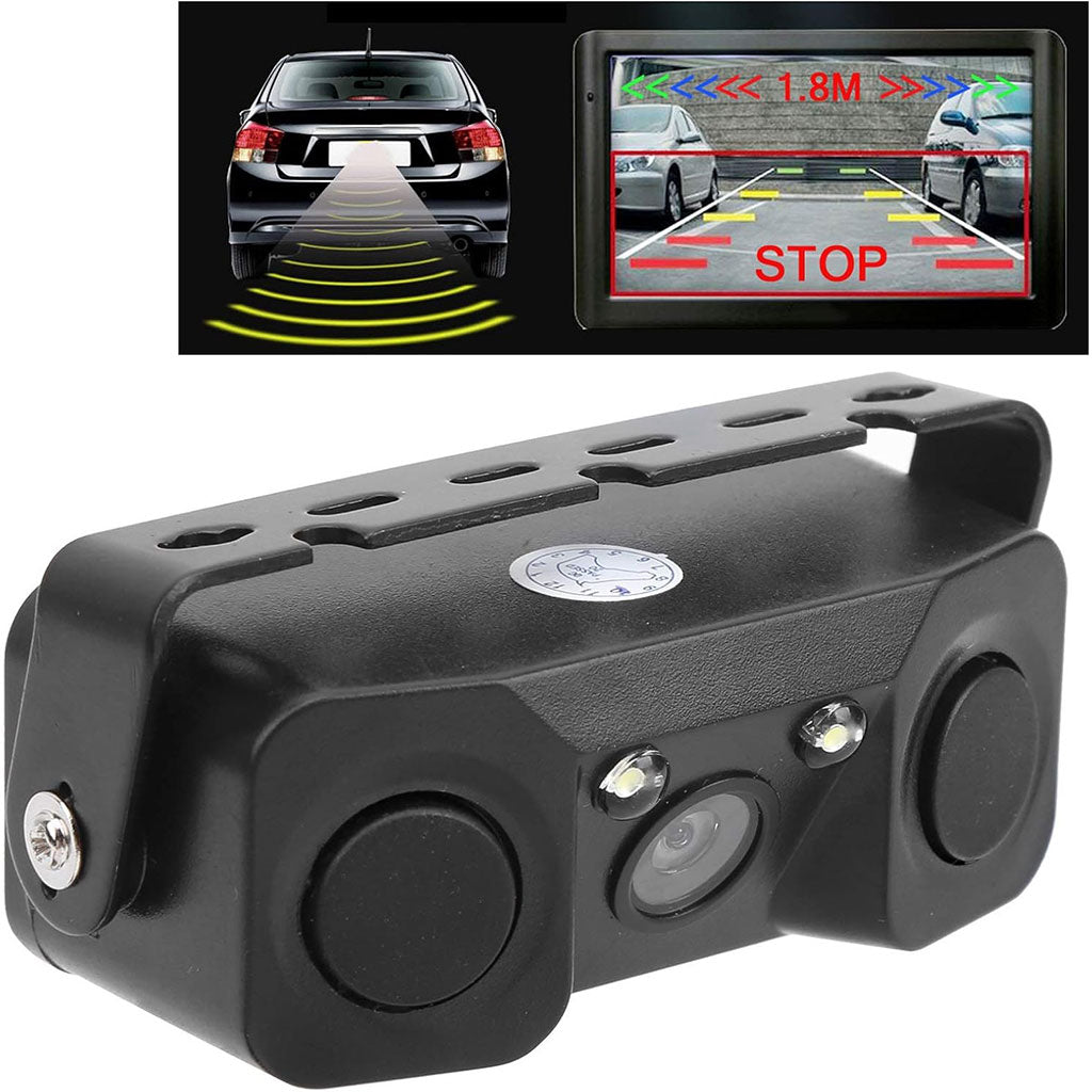 Kit de caméra de recule avec double capteur de de stationnement – كاميرة خلفية مع رادارات خلفية - تنزوت
