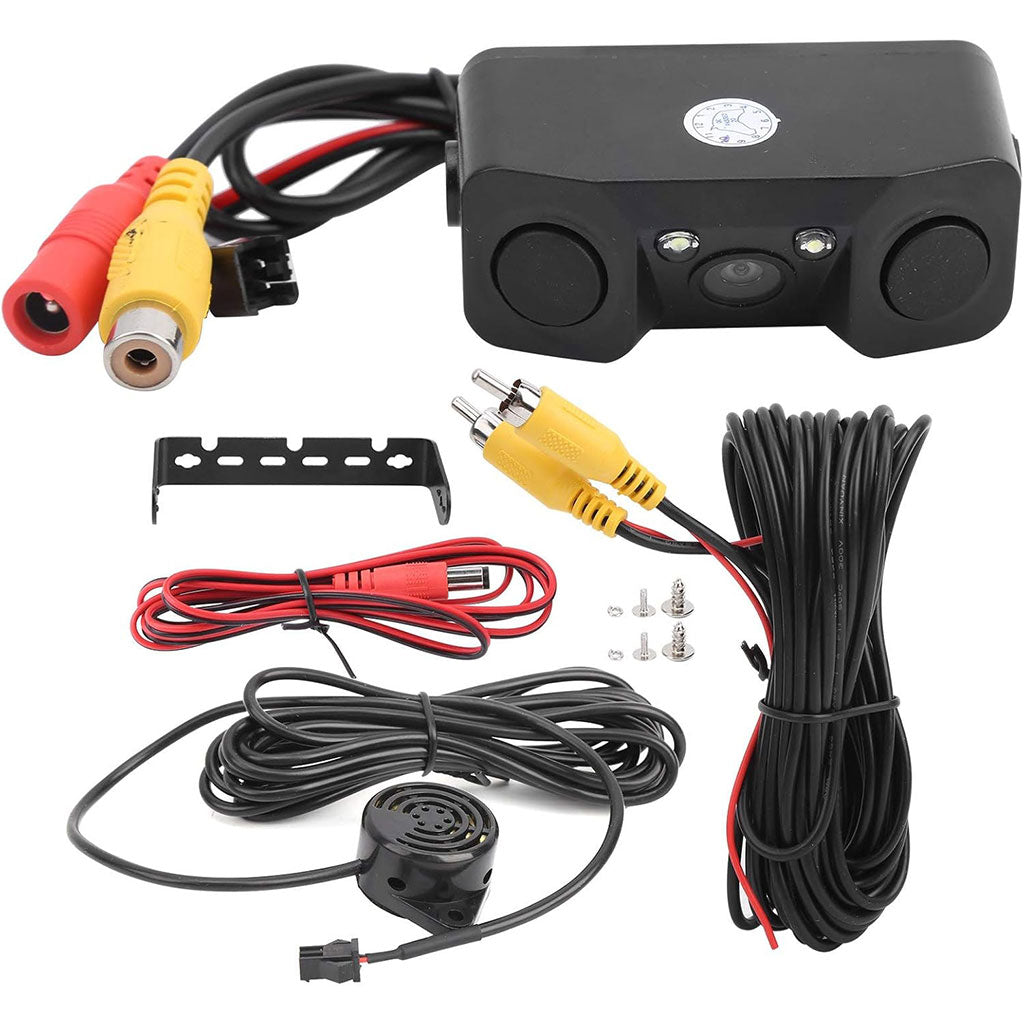 Kit de caméra de recule avec double capteur de de stationnement – كاميرة خلفية مع رادارات خلفية - تنزوت