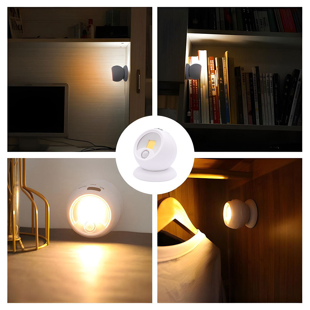 Pack 2 Lampe COB à détecteur de mouvement portable à 360 ° تنزوت