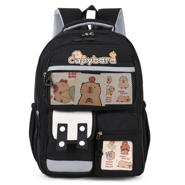 Sac-Dos-Enfant-Kawaii-Capybara-Noir-حقيبة-ظهر-للأطفال-سوداء.png