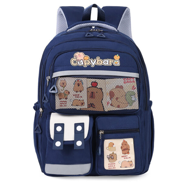 Sac-Dos-Enfant-Kawaii-Capybara-Bleu-Nuit-حقيبة-ظهر-للأطفال-أزرق-ليلي.png