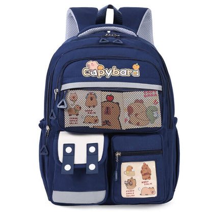 Sac-Dos-Enfant-Kawaii-Capybara-Bleu-Nuit-حقيبة-ظهر-للأطفال-أزرق-ليلي.png