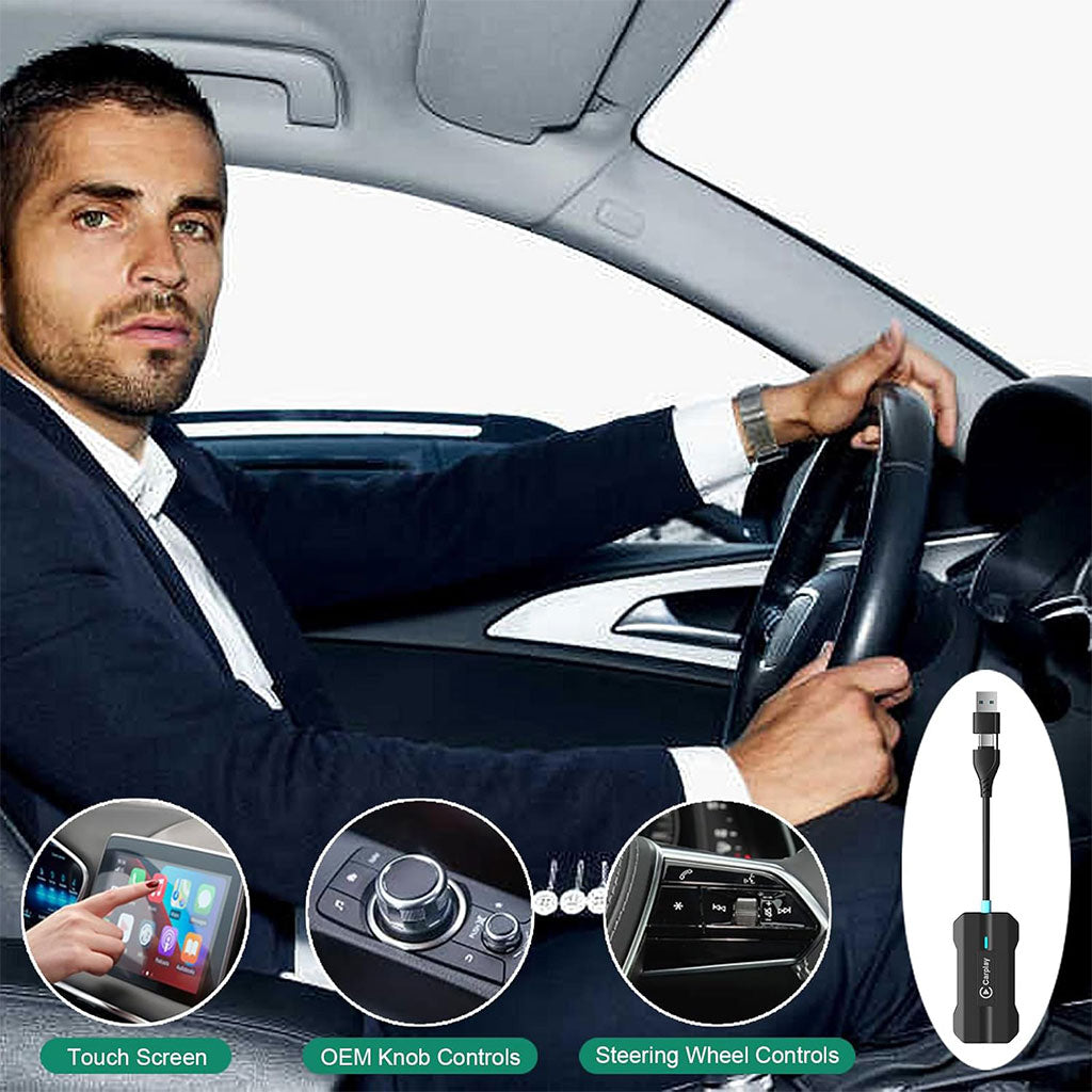 Adaptateur USB CarPlay Sans Fil pour Voitures - جهاز ميديا ذكي للسيارات تنزوت