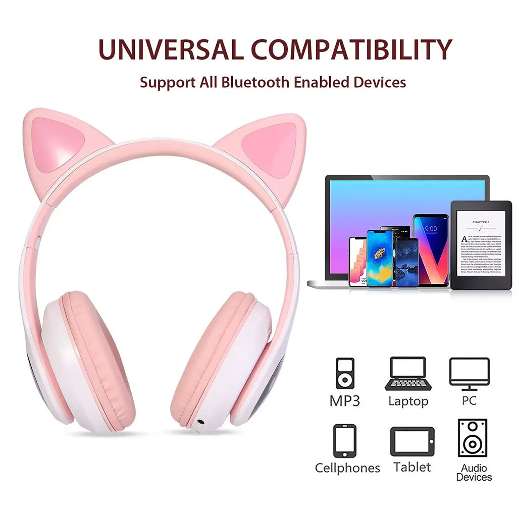 Casque Bluetooth Sans Fil Oreilles de Chat XY-231 - تنزوت