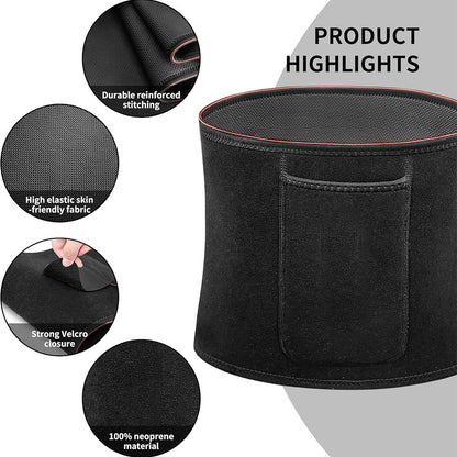 Ceinture de sudation pour Homme et Femme avec Poche Extérieure – حزام تنحيف تنزوت