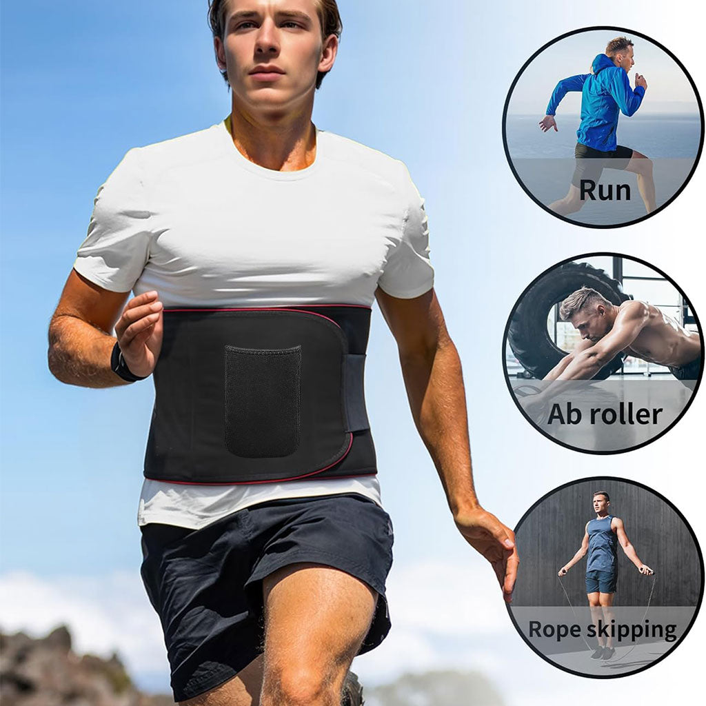 Ceinture de sudation pour Homme et Femme avec Poche Extérieure – حزام تنحيف تنزوت