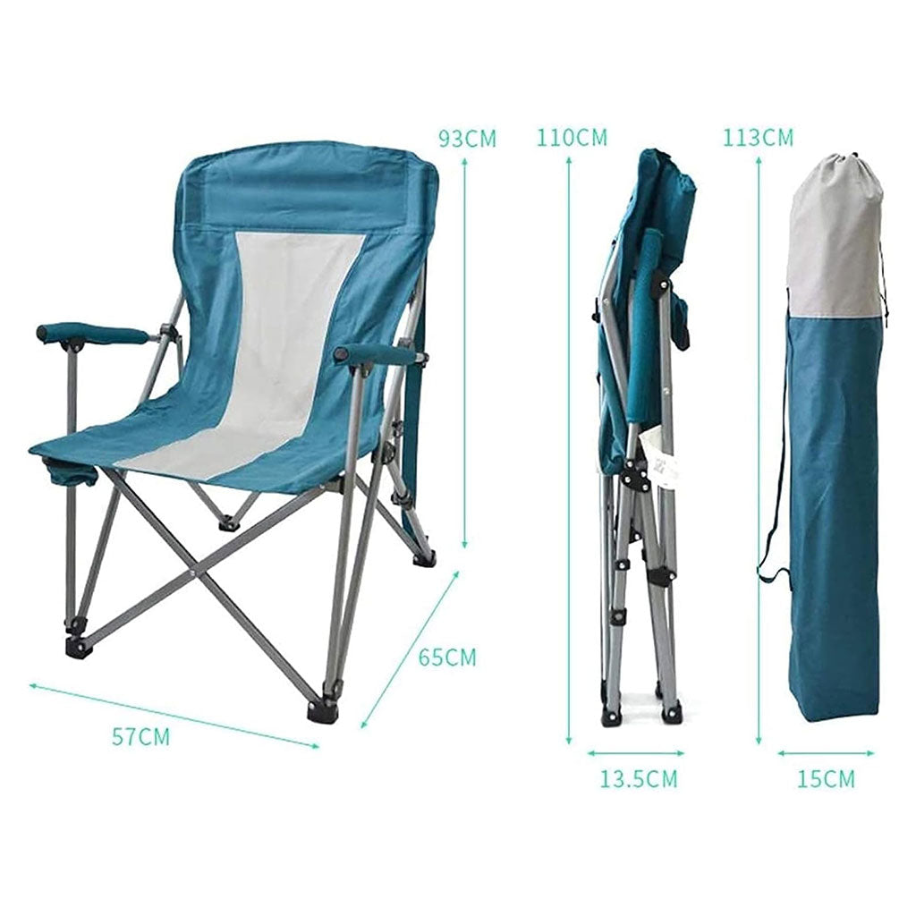 Chaise de camping pliable légère et durable de qualité supérieure avec porte-gobelet – كرسي تخييم جودة عالية - تنزوت