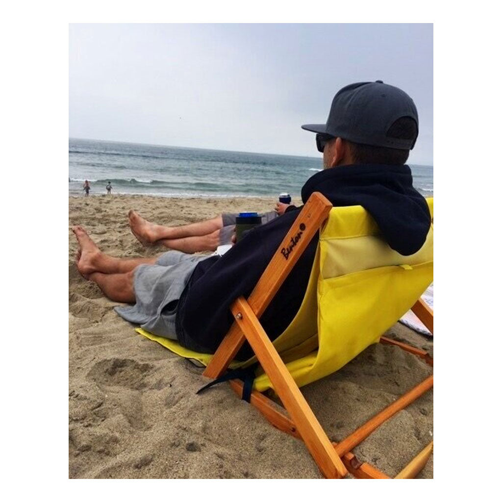 Chaise de Plage Réglable en 3 Positions Avec Poche Arrière تنزوت