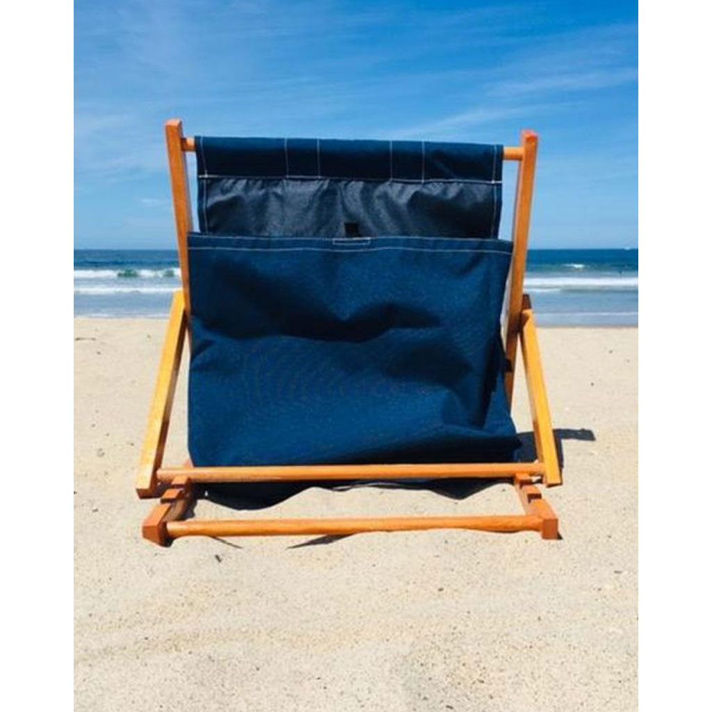 Chaise de Plage Réglable en 3 Positions Avec Poche Arrière تنزوت