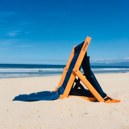 Chaise de Plage Réglable en 3 Positions Avec Poche Arrière تنزوت