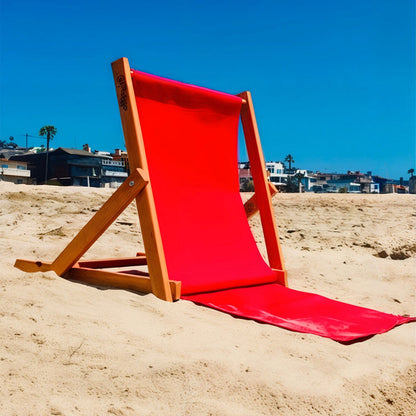 Chaise de Plage Réglable en 3 Positions Avec Poche Arrière تنزوت
