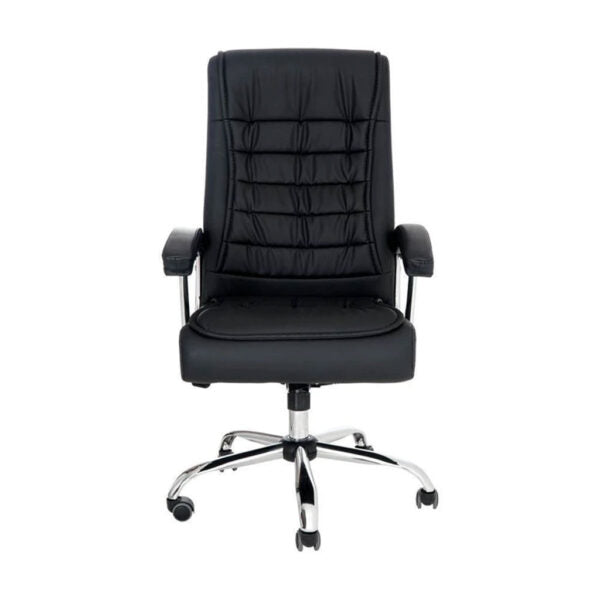 Chaise de Bureau Présidentiel LUXE avec base pivotante et ressorts ensachés – كرسي مكتب مريح وجودة عالية تنزوت