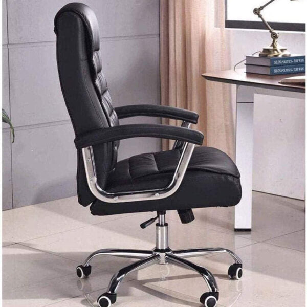 Chaise de Bureau Présidentiel LUXE avec base pivotante et ressorts ensachés – كرسي مكتب مريح وجودة عالية تنزوت