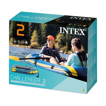 Bateau Gonflables Challenger 2 avec Deux Rames et Pompe Intex 68367NP – قارب كبير مع مجاديف ومضخة تنزوت