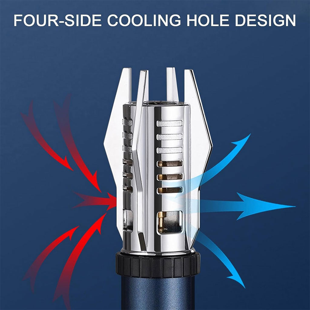 Briquet à flamme droite très puissant coupe-vent – موقد نار محمول تنزوت