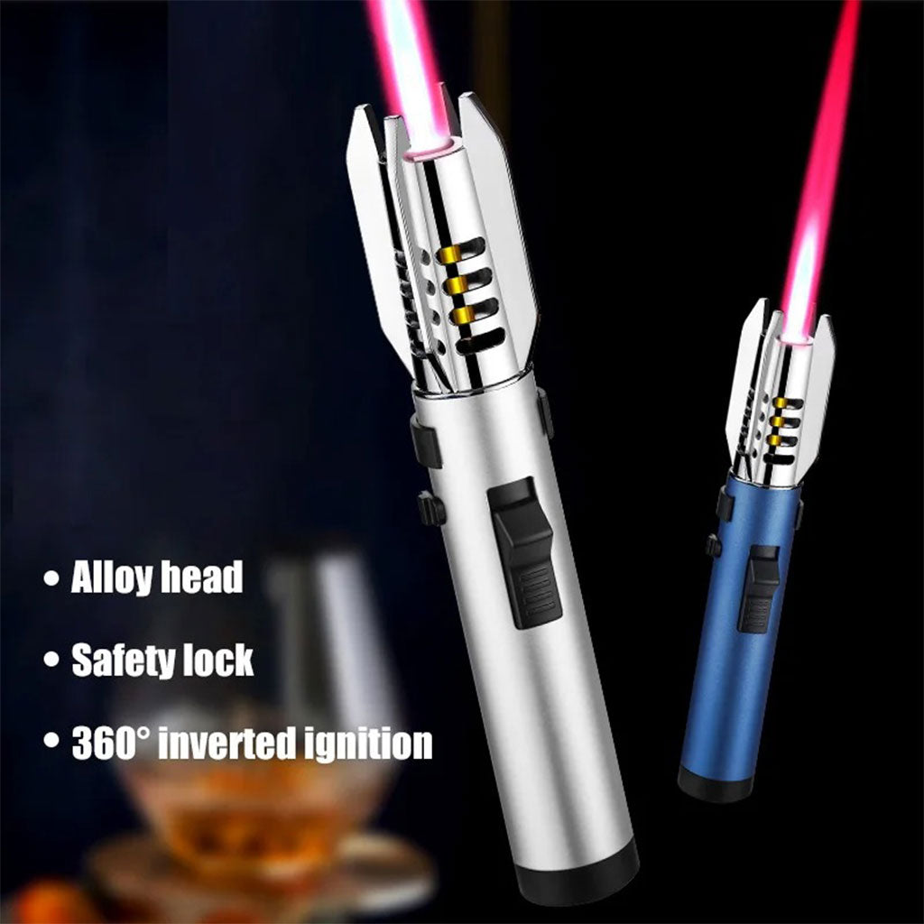 Briquet à flamme droite très puissant coupe-vent – موقد نار محمول تنزوت
