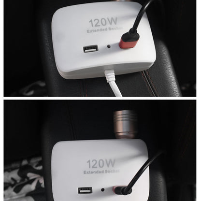Chargeur de voiture avec 2 USB et 3 allume-cigare 5V تنزوت