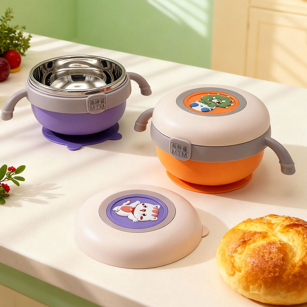 Boîte à Manger pour Enfants avec Couvercle Illustré Design Ludique – علبة حفظ الطعام للأطفال - تنزوت