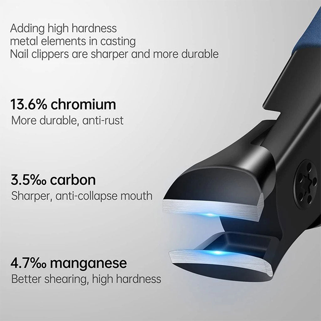Coupe-ongles courbés en acier inoxydable pour ongles épais – مقص أظافر بتصميم منحني للأظافر السميكة تنزوت
