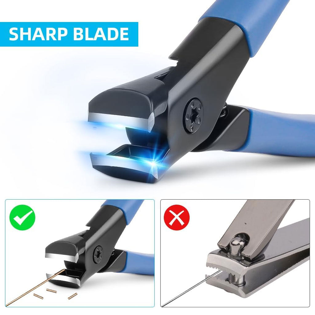 Coupe-ongles courbés en acier inoxydable pour ongles épais – مقص أظافر بتصميم منحني للأظافر السميكة تنزوت