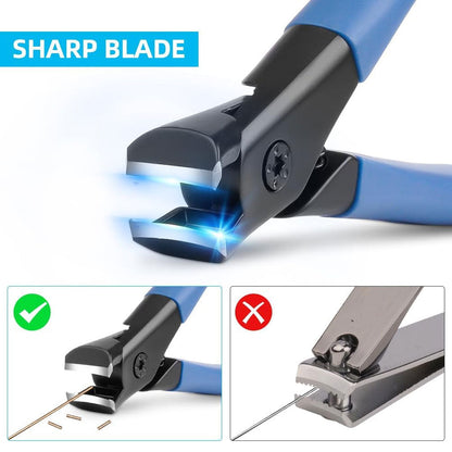 Coupe-ongles courbés en acier inoxydable pour ongles épais – مقص أظافر بتصميم منحني للأظافر السميكة تنزوت