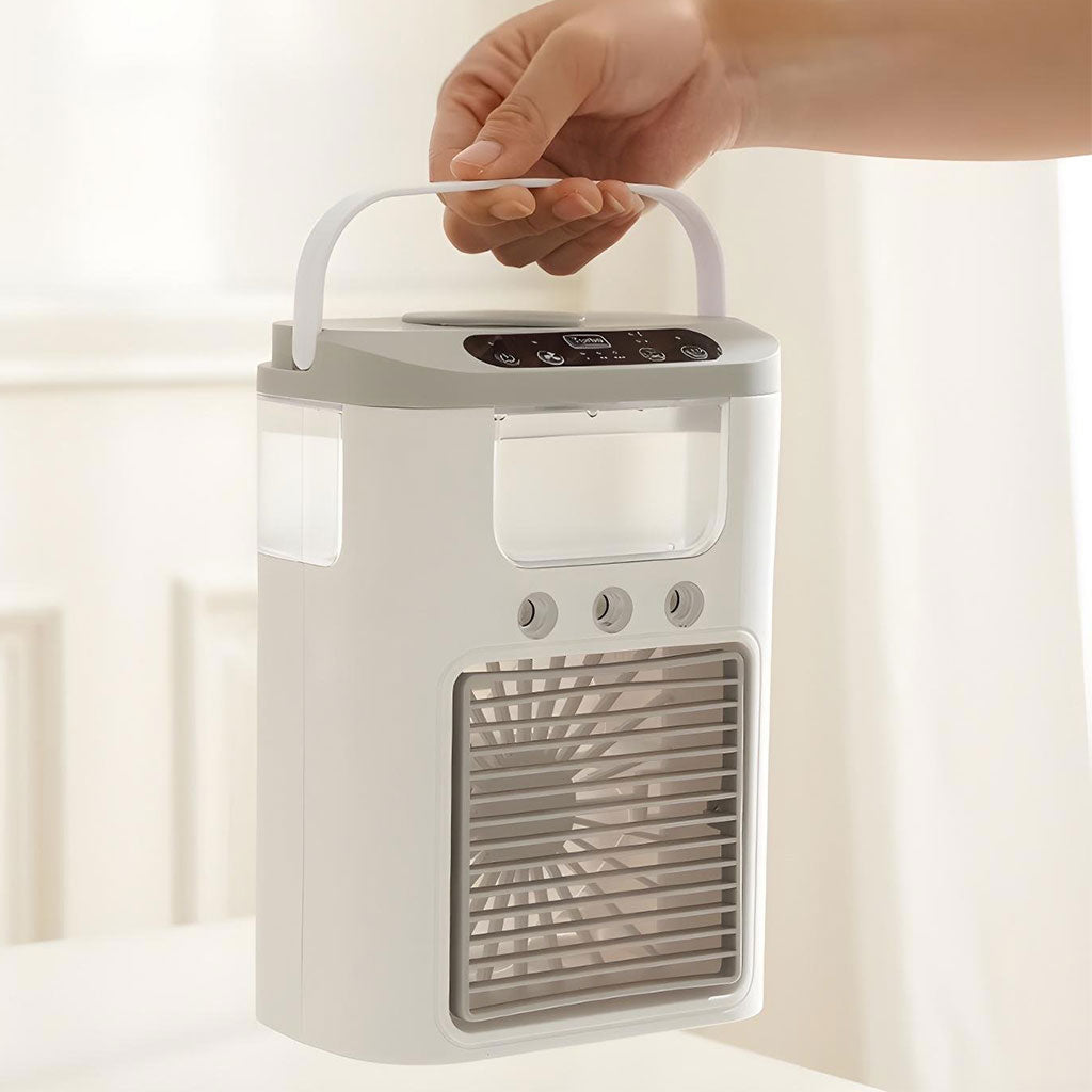 Climatiseur Portable et Refroidisseur d’air brumisateur – مبرد محمول ومعطر جو 2في1 تنزوت
