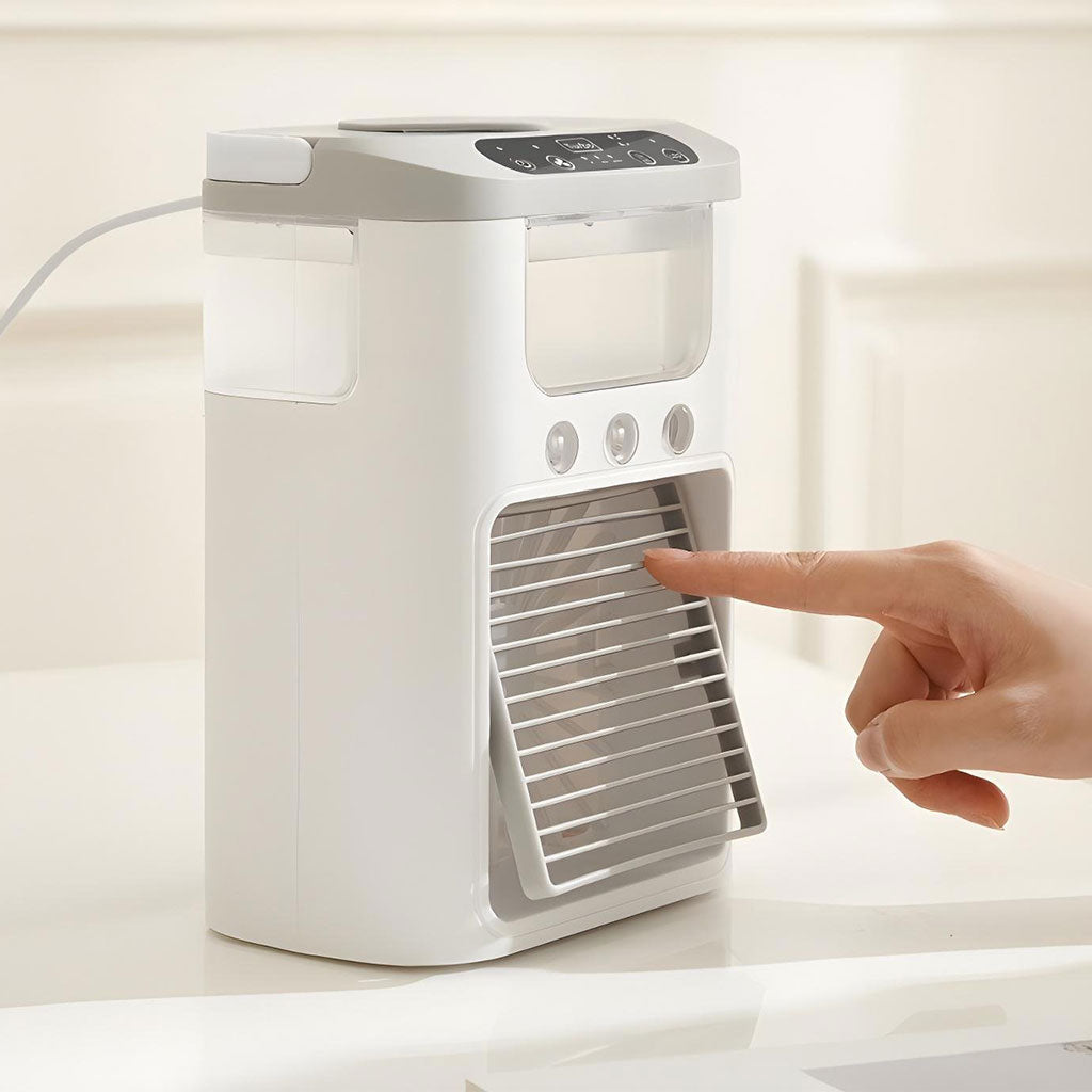 Climatiseur Portable et Refroidisseur d’air brumisateur – مبرد محمول ومعطر جو 2في1 تنزوت