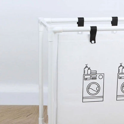 Panier à linge sur roulettes pour vêtements sales en salle de bain – سلة تجميع الملابس الغسيل تنزوت
