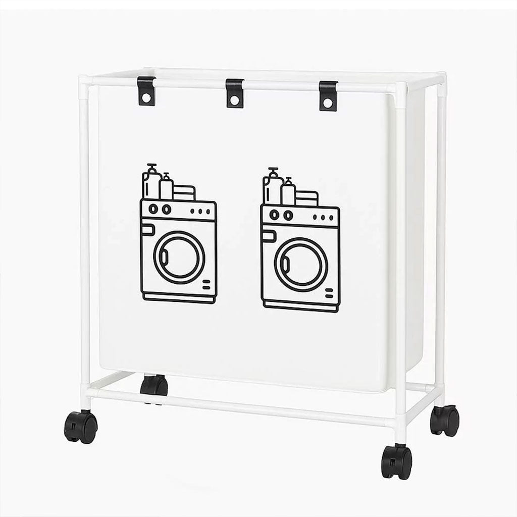 Panier à linge sur roulettes pour vêtements sales en salle de bain – سلة تجميع الملابس الغسيل تنزوت