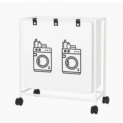 Panier à linge sur roulettes pour vêtements sales en salle de bain – سلة تجميع الملابس الغسيل تنزوت