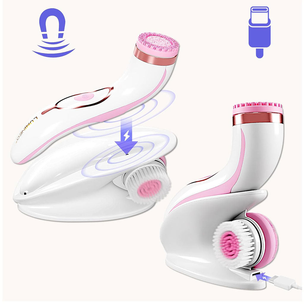 CNAIER Brosse Nettoyante Visage en Profondeur avec 3 embouts – جهاز تنظيف البشرة بعمق تنزوت