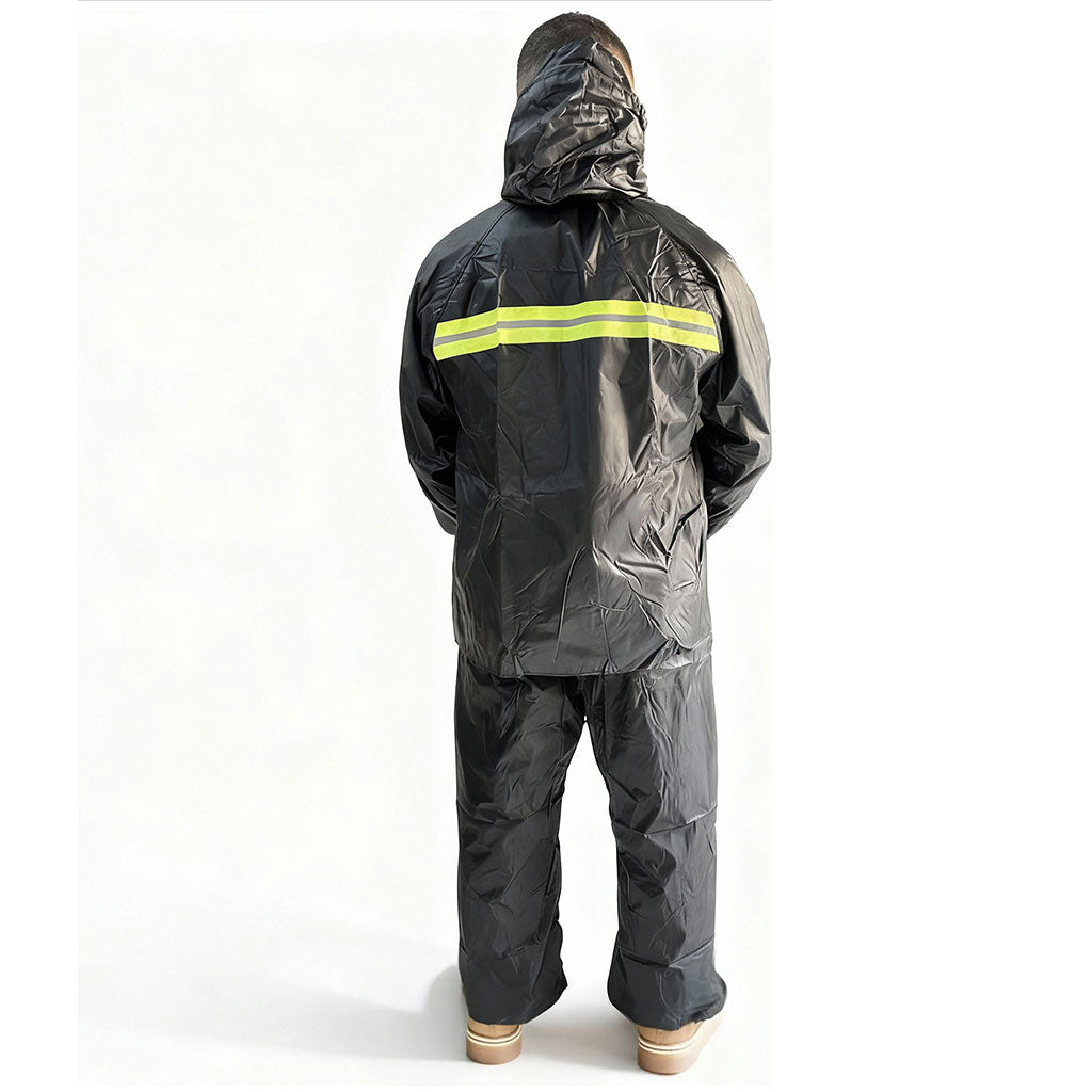 Ensemble De Pluie Imperméable Veste Et Pantalon avec Doublure Intérieure V2 – بدلة مقاومة للماء سميكة - تنزوت