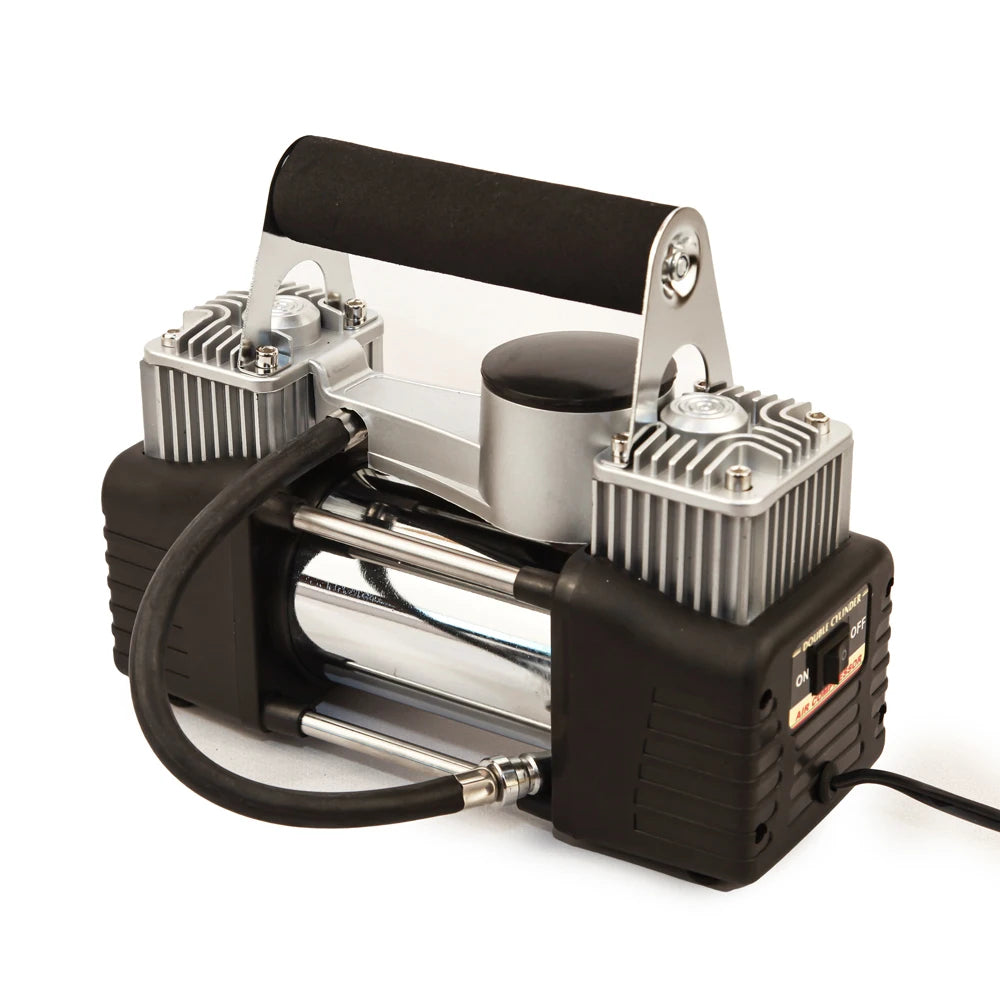 Compresseur automobile à double piston, 70 L/min, tuyau de 3 mètres, 12 V - تنزوت