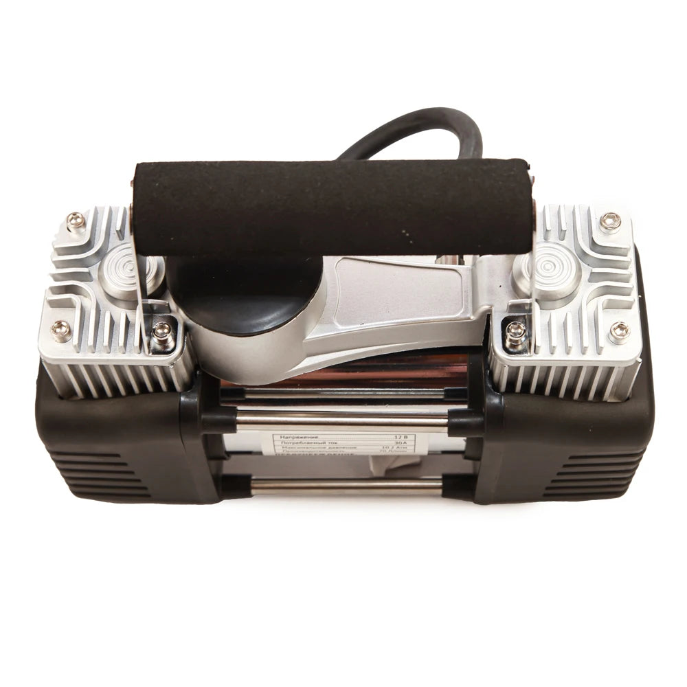 Compresseur automobile à double piston, 70 L/min, tuyau de 3 mètres, 12 V - تنزوت