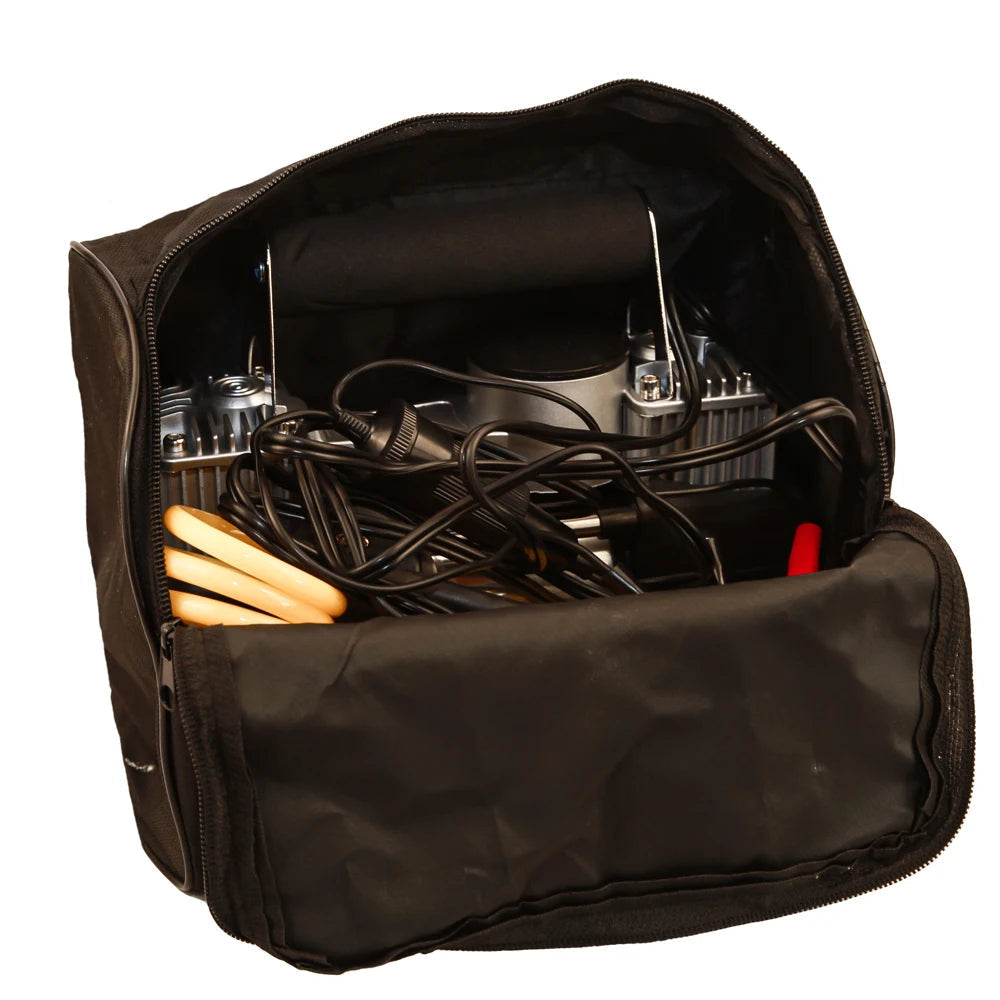 Compresseur automobile à double piston, 70 L/min, tuyau de 3 mètres, 12 V - تنزوت