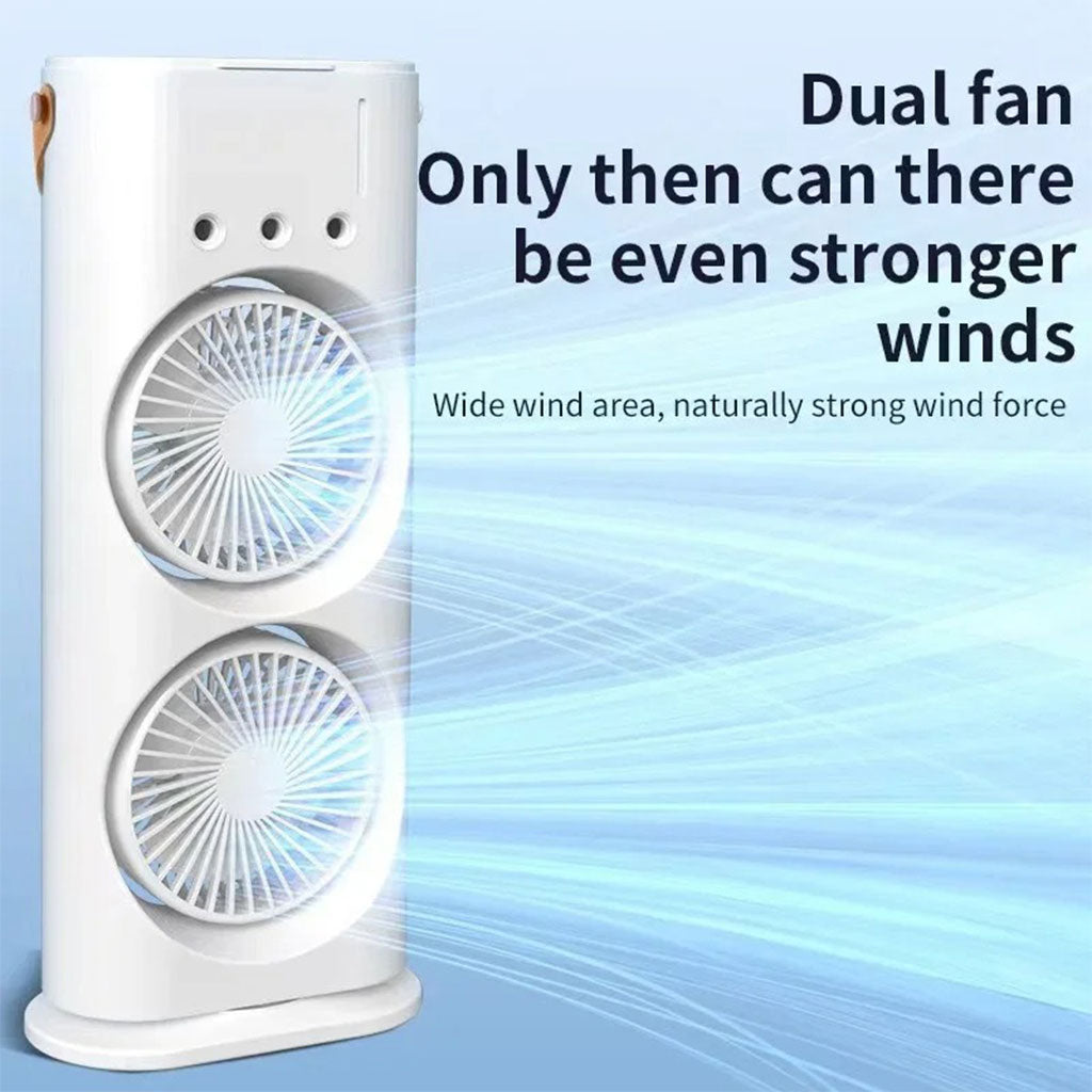 Refroidisseur Portable à Double Ventilateur – جهاز تبريد محمول تنزوت