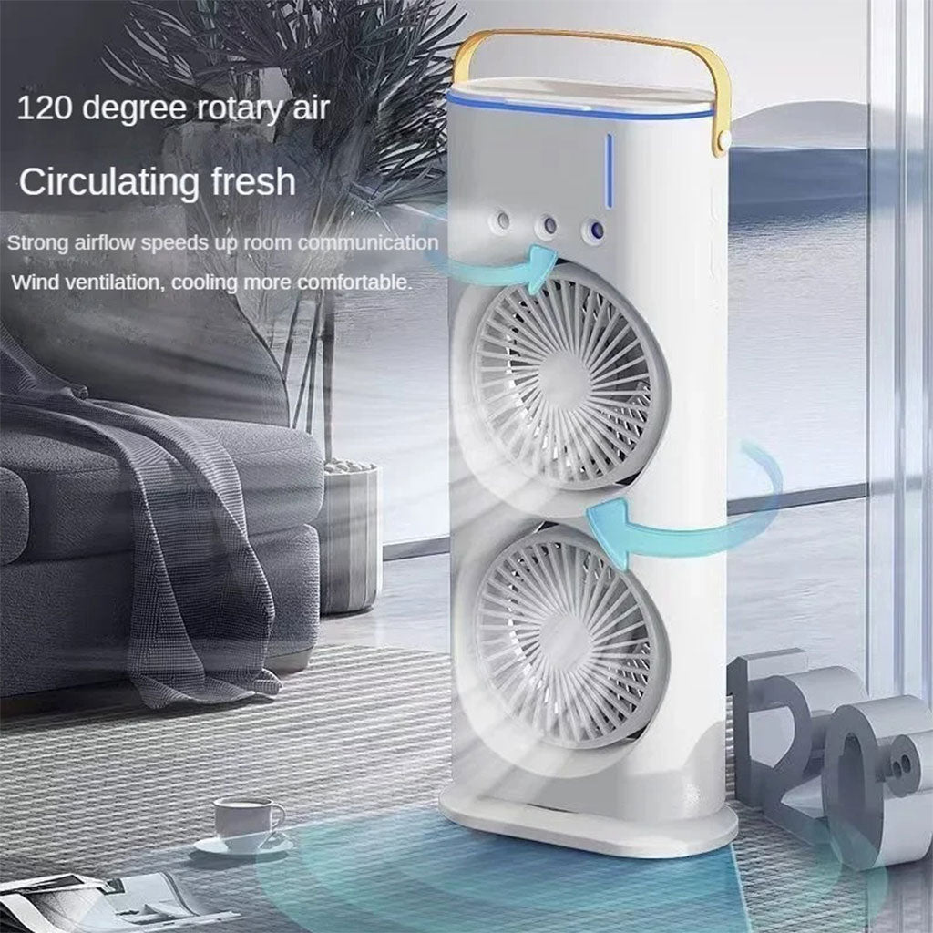 Refroidisseur Portable à Double Ventilateur – جهاز تبريد محمول تنزوت