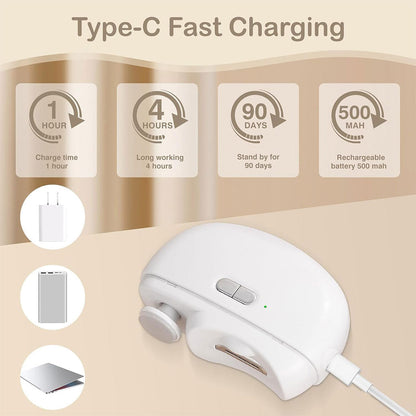 Coupe-ongles électrique 2 en 1 avec lumière LED – جهاز تقليم الأظافر للصغار والكبار تنزوت