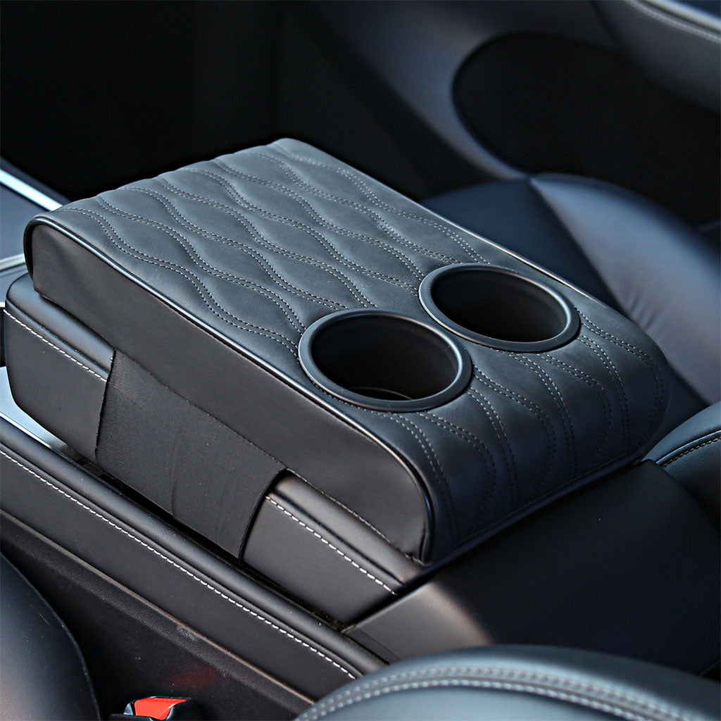 Housse d’accoudoir de voiture avec porte-gobelet تنزوت
