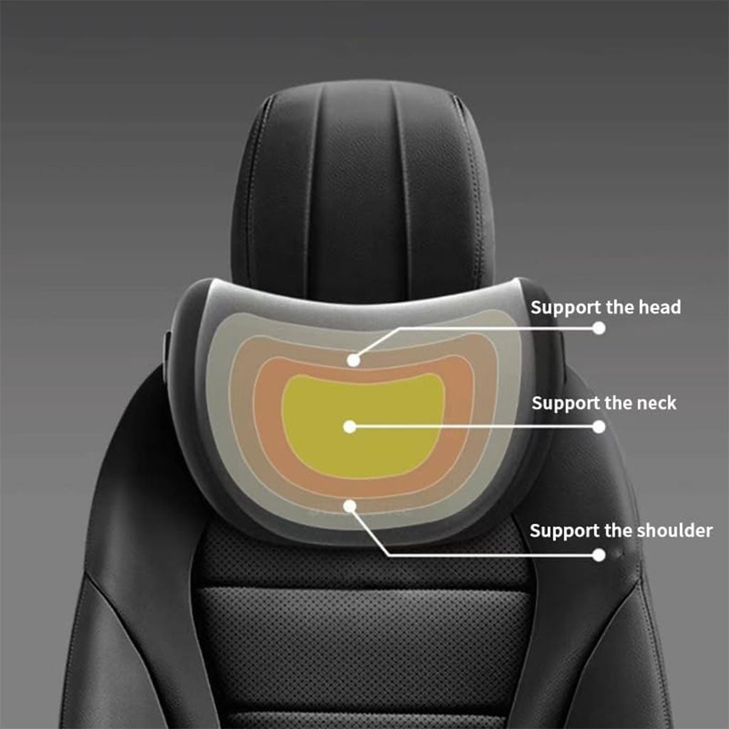 PACK 2 Coussin pour Appuie Tête de Voiture en Tissue Memory Foam – وسادة رأس في السيارة تنزوت