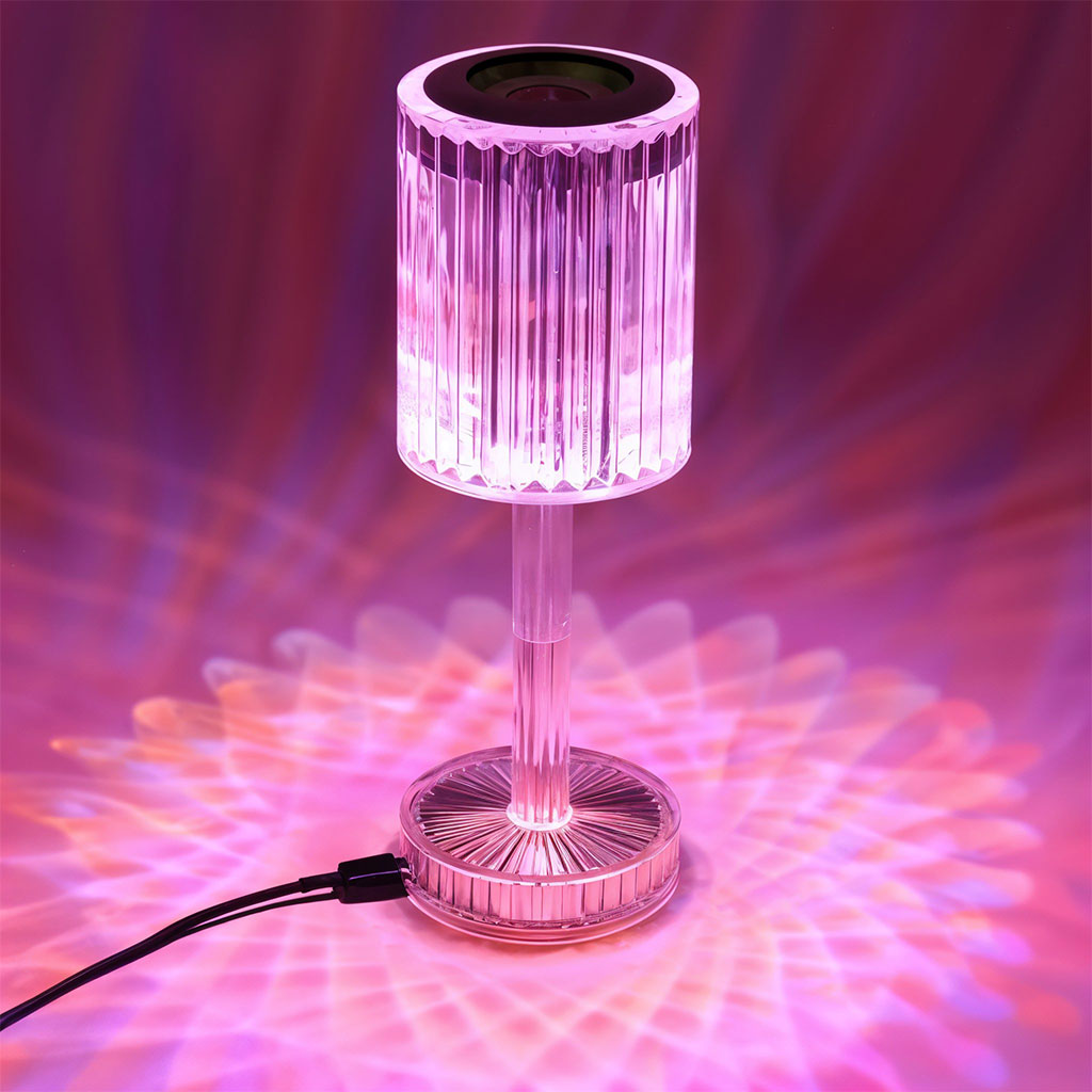Lampe Cristal LED avec Haut-Parleur Bluetooth – مكبر صوت ومصباح كريستالي تنزوت
