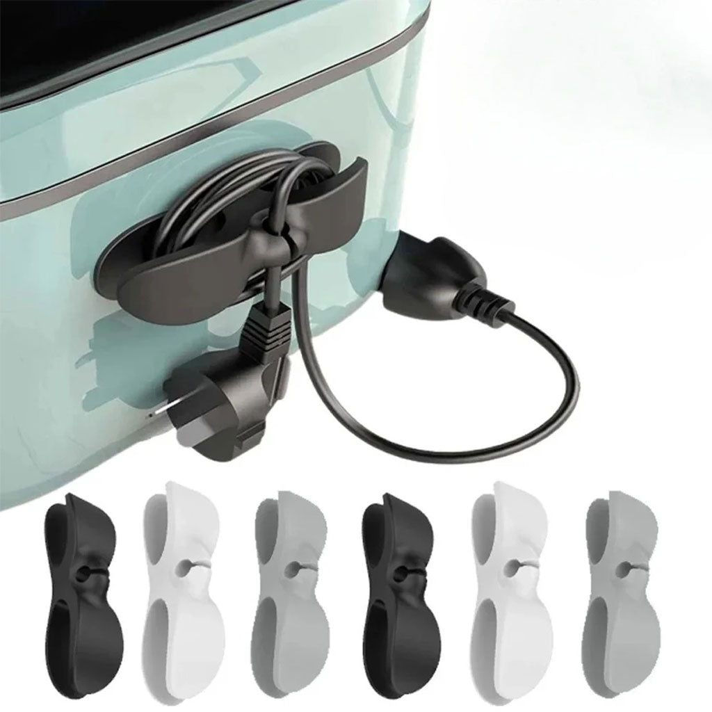 Support Enrouleur de Câble 6Pcs Facile à Installer – مثبت ومنظم كابلات تنزوت