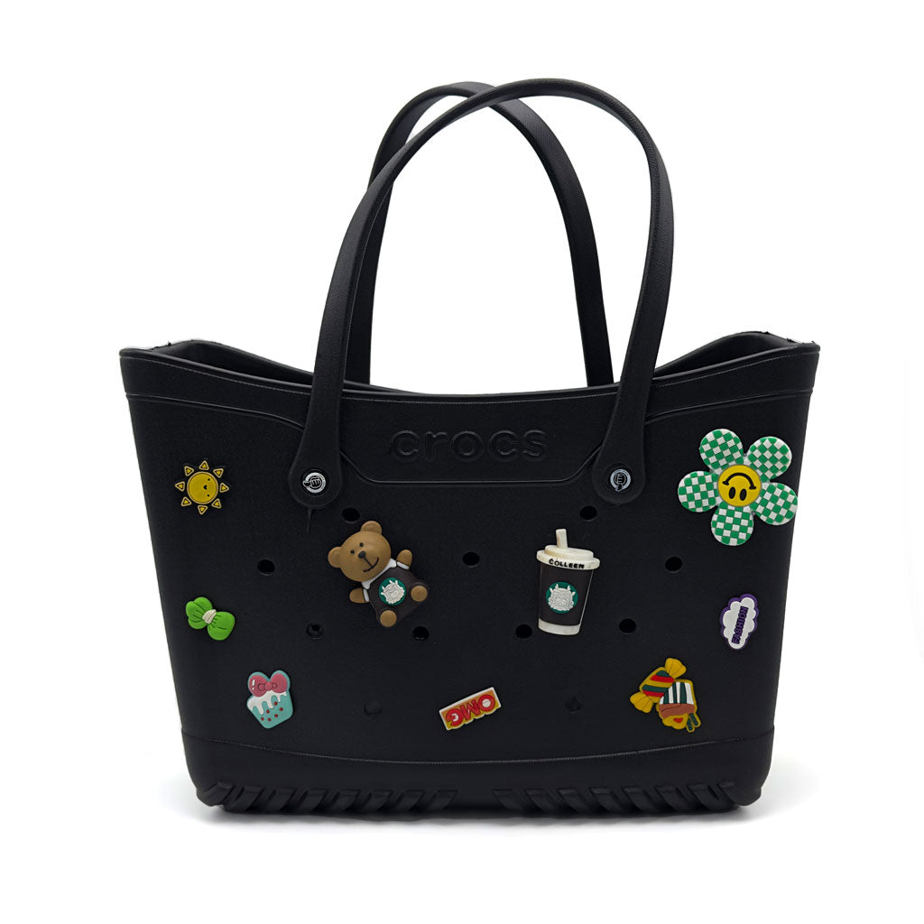 Crocs Sac fourre-tout de plage pour femmes imperméable – حقيبة نسائية للنزهات تنزوت