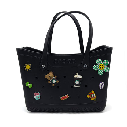 Crocs Sac fourre-tout de plage pour femmes imperméable – حقيبة نسائية للنزهات تنزوت