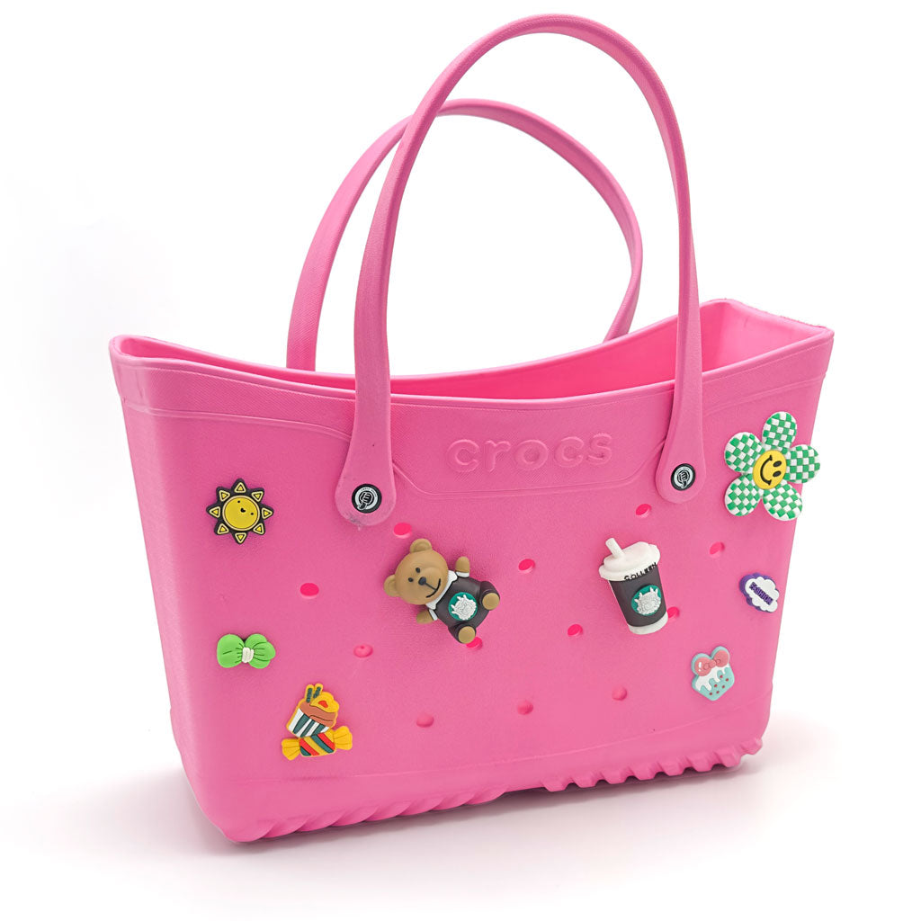 Crocs Sac fourre-tout de plage pour femmes imperméable – حقيبة نسائية للنزهات تنزوت