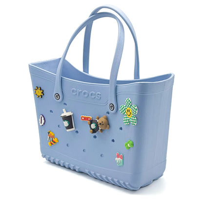 Crocs Sac fourre-tout de plage pour femmes imperméable – حقيبة نسائية للنزهات تنزوت