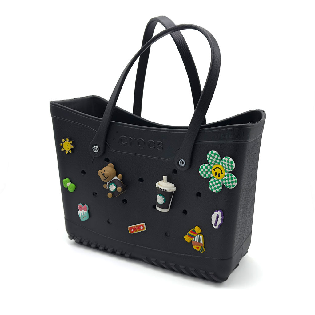 Crocs Sac fourre-tout de plage pour femmes imperméable – حقيبة نسائية للنزهات تنزوت